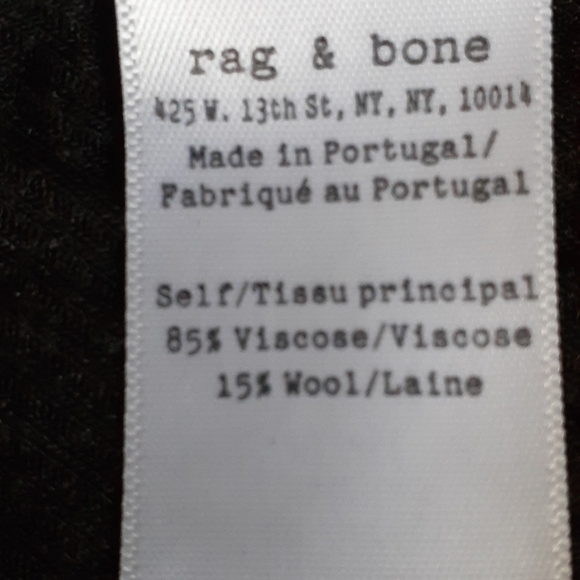 RAG & BONE PULL ON SWEATER SIZE S BLACK VISCOSE /WOOL BLEND - Picture 5 of 8